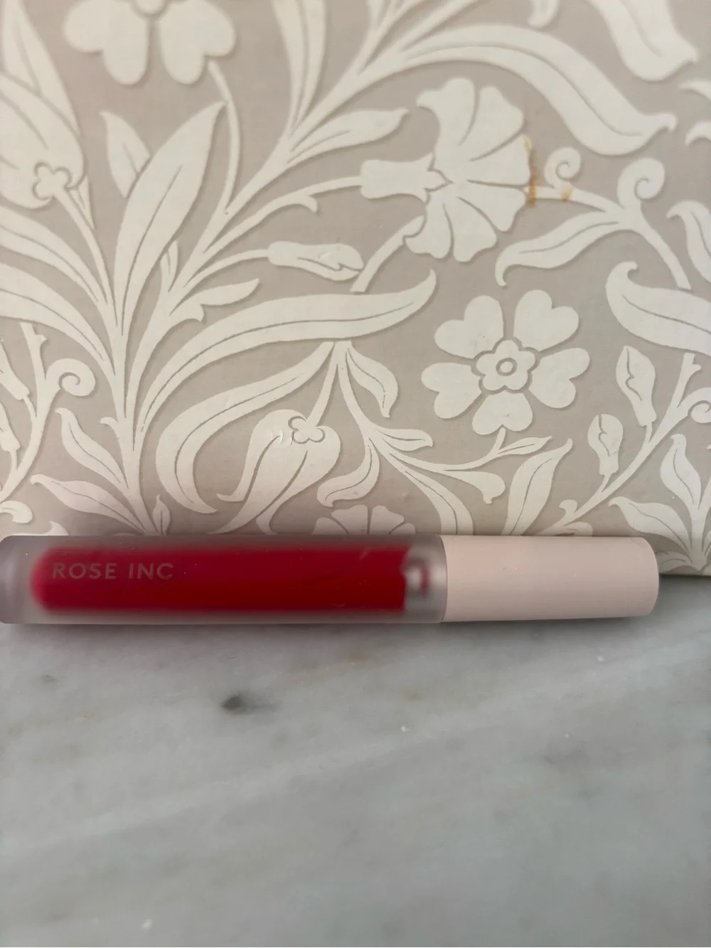 Rose Inc Velvet Matte Lip Cream - Deep Red NEW